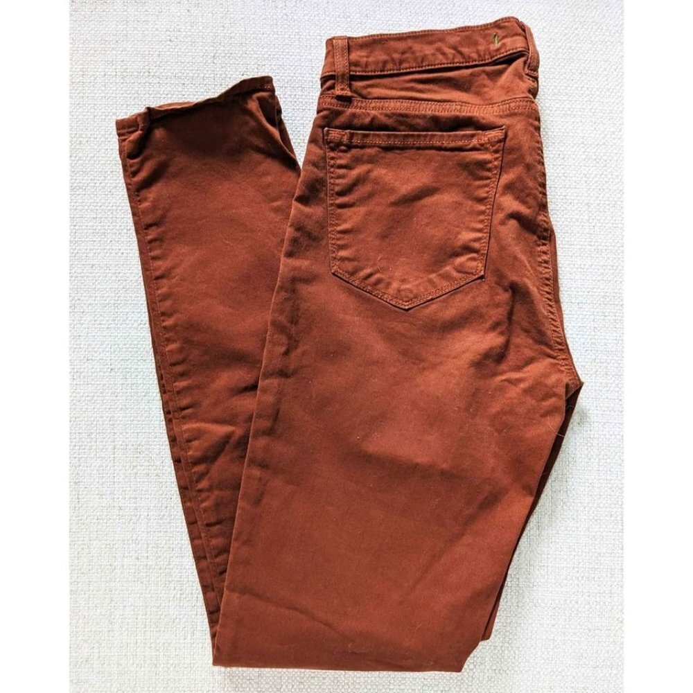 J BRAND rust color cotton denim skinny pants jeans 28